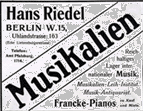 Musik Riedel Berlin